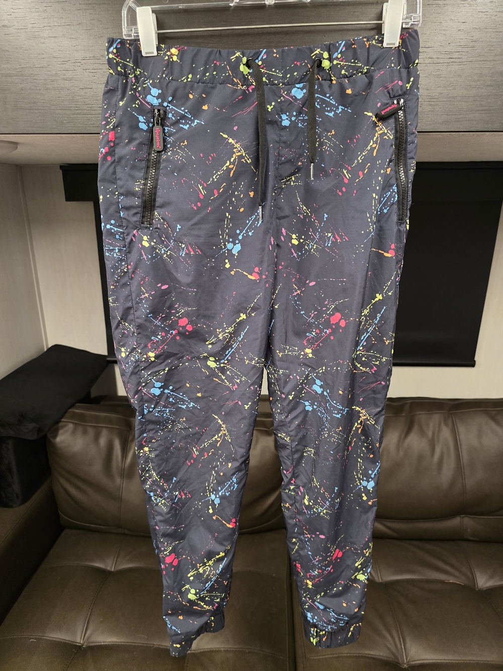 Tipsy Elves Neon Nightcrawl Windbreaker Pants, Size S